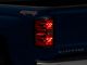 OEM Style Tail Light; Chrome Housing; Red/Clear Lens; Driver Side (15-19 Silverado 3500 HD w/ Factory Halogen Tail Lights)