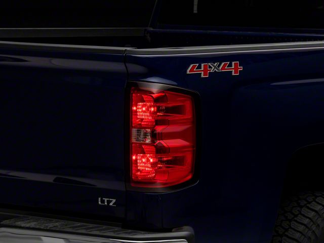 OEM Style Tail Light; Chrome Housing; Red/Clear Lens; Passenger Side (15-19 Silverado 3500 HD w/ Factory Halogen Tail Lights)