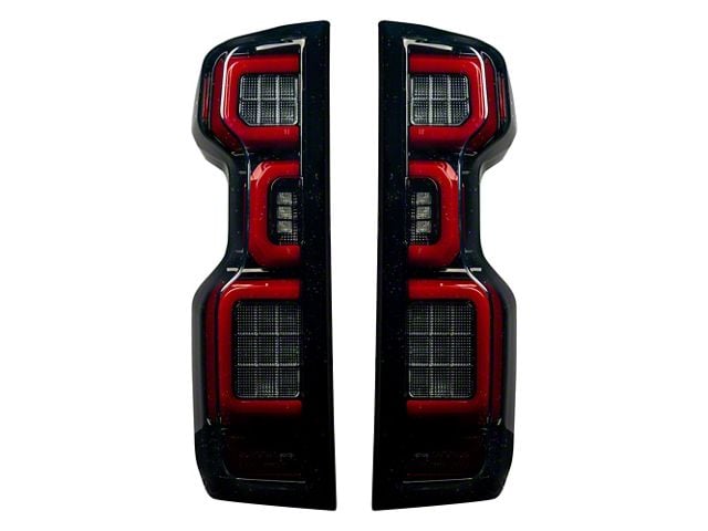 OLED Tail Lights; Black Housing; Smoked Lens (20-23 Silverado 3500 HD w/ Factory LED Tail Lights)