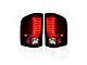 OLED Tail Lights; Chrome Housing; Red Smoked Lens (07-14 Silverado 3500 HD)