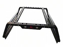 Overland Utility Bed Rack; Black (07-24 Silverado 3500 HD)