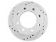 Performance Drilled and Slotted 8-Lug Rotors; Rear Pair (07-10 Silverado 3500 HD SRW)