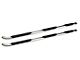 Platinum 4-Inch Wheel-to-Wheel Oval Side Step Bars; Stainless Steel (15-19 Silverado 3500 HD Crew Cab w/ 8-Foot Long Box)