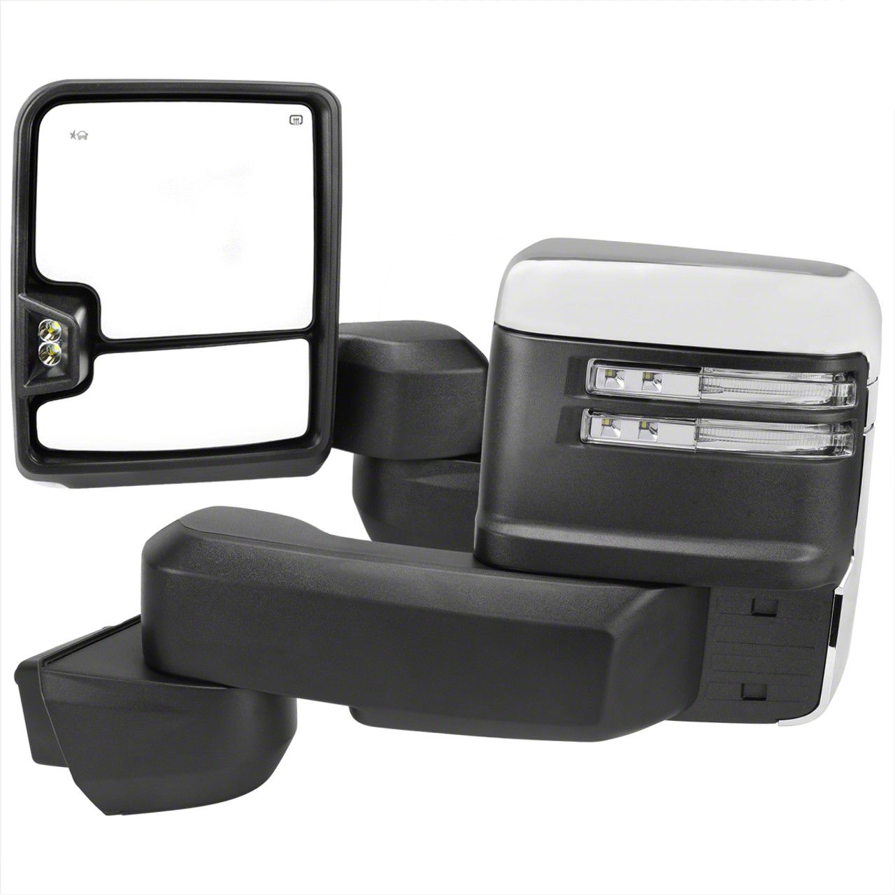 Silverado 3500 Powered Heated Manual Extendeable Towing Mirrors with