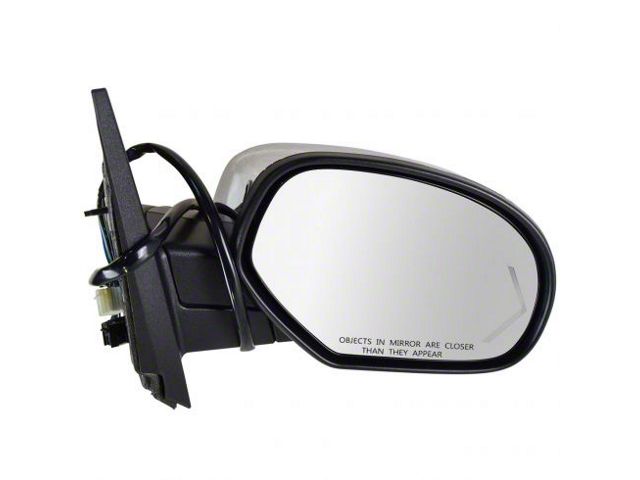 Powered Heated Memory Side Mirror with Chrome Cap; Passenger Side (09-14 Silverado 3500 HD)