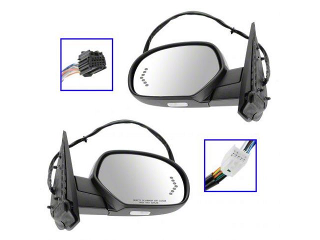 Powered Heated Memory Side Mirrors (07-14 Silverado 3500 HD)