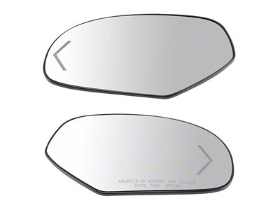 Powered Heated Turn Signal Mirror Glass; Driver and Passenger Side (07-14 Silverado 3500 HD)