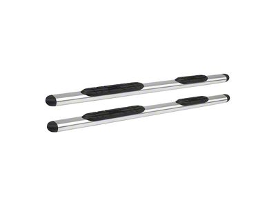 Premier 4 Oval Nerf Side Step Bars with Mounting Kit; Stainless Steel (15-19 Silverado 3500 HD Crew Cab)