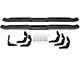 Pro Traxx 4-Inch Oval Side Step Bars; Black (15-19 Silverado 3500 HD Regular Cab)