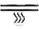 Pro Traxx 4-Inch Oval Side Step Bars; Black (20-24 Silverado 3500 HD Crew Cab)