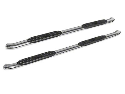 Pro Traxx 4-Inch Oval Side Step Bars; Stainless Steel (20-25 Silverado 3500 HD Double Cab)