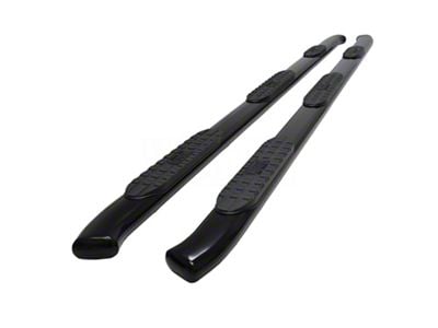 Westin Pro Traxx 5-Inch Wheel-to-Wheel Oval Side Step Bars; Black (20-25 Silverado 3500 HD Crew Cab w/ 8-Foot Long Box)