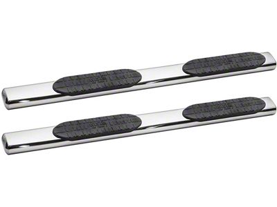 Pro Traxx 6-Inch Oval Side Step Bars; Stainless Steel (20-24 Silverado 3500 HD Crew Cab)