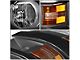 Projector Headlight with Amber Corner Lights; Black Housing; Clear Lens (15-19 Silverado 3500 HD)