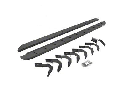 Go Rhino RB10 Slim Running Boards; Protective Bedliner Coating (20-25 Silverado 3500 HD Double Cab)