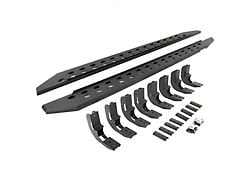 Go Rhino RB20 Slim Running Boards; Textured Black (20-24 Silverado 3500 HD Crew Cab)