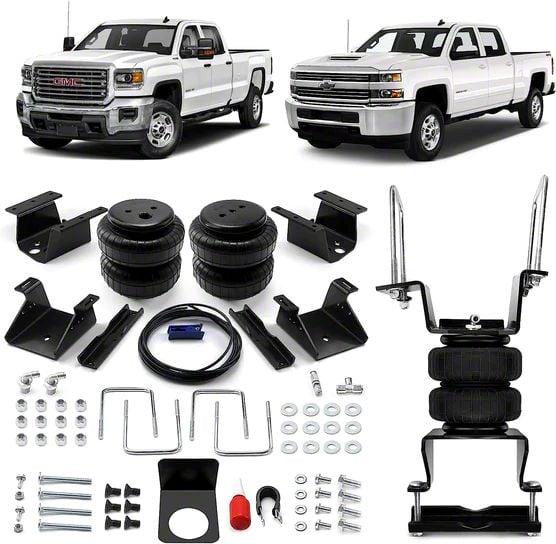 Rear Air Helper Spring Bags Kit (11-17 Silverado 3500 HD w/o Rear Sway Bar)