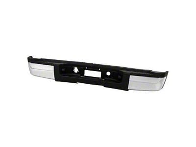 Rear Bumper; Not Pre-Drilled for Backup Sensors; Chrome (07-10 Silverado 3500 HD)