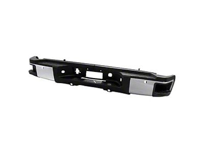 Rear Bumper; Pre-Drilled for Backup Sensors; Chrome (07-10 Silverado 3500 HD)