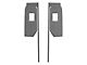 Rear Door Switch Accent Trim; Domed Matte Carbon Fiber (20-24 Silverado 3500 HD Double Cab, Crew Cab)