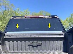 Rear Window Bottom Accent Trim; Stainless Steel (20-24 Silverado 3500 HD)