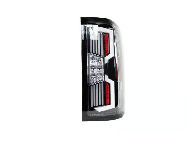 Renegade Series V2 Sequential LED Tail Lights; Gloss Black Housing; Clear Lens (15-19 Silverado 3500 HD w/o Factory LED Tail Lights)