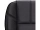 Replacement Bucket Seat Bottom Cover; Driver Side; Ebony/Black Leather (07-14 Silverado 3500 HD w/ Non-Ventilated Seats)