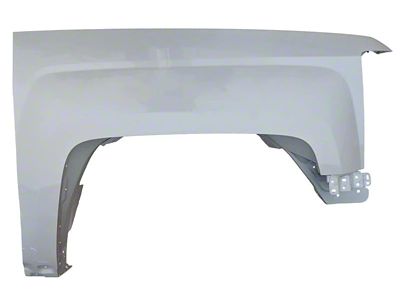 Replacement Aftermarket Fender; Passenger Side; White Diamond Pearl (15-19 Silverado 3500 HD)