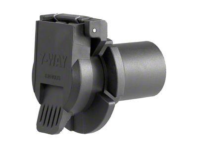 Replacement OE 7-Way RV Blade Socket; Twist-In (07-24 Silverado 3500 HD)