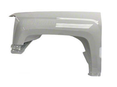 Replacement OEM Fender; Driver Side; Olympic White (15-19 Silverado 3500 HD)