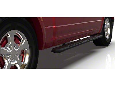 Rival Running Boards; Black (20-25 Silverado 3500 HD Regular Cab)