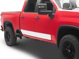 Rocker Panel Trim; Stainless Steel (20-24 Silverado 3500 HD Crew Cab)