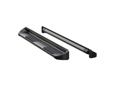 Stainless Side Entry Running Boards; Textured Black (20-25 Silverado 3500 HD Crew Cab)