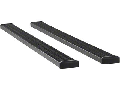Grip Step 7-Inch Running Boards without Mounting Brackets; Textured Black (07-19 6.0L Silverado 3500 HD Extended/Double Cab w/ 8-Foot Long Box; 07-19 6.0L Silverado 3500 HD Crew Cab w/ 6.50-Foot Standard Box)