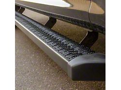 SlimGrip 5-Inch Running Boards; Textured Black (07-19 6.6L Duramax Silverado 3500 HD Crew Cab)