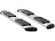 Regal 7-Inch Oval Side Step Bars; Rocker Mount; Polished Stainless (07-14 6.0L Silverado 3500 HD Crew Cab)