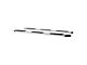 Regal 7-Inch Oval Side Step Bars without Mounting Brackets; Polished Stainless (07-19 6.0L Silverado 3500 HD Crew Cab w/ 8-Foot Long Box)
