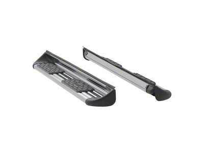 Stainless Side Entry Running Boards without Mounting Brackets; Polished (15-18 6.0L Silverado 3500 HD Double Cab)