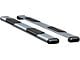 O-Mega II 6-Inch Wheel-to-Wheel Oval Side Step Bars; Silver (15-18 Silverado 3500 HD Regular Cab w/ 8-Foot Long Box)