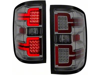 Sequential LED Tail Lights; Chrome Housing; Smoked Lens (15-19 Silverado 3500 HD w/ Factory Halogen Tail Lights)