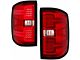Sequential LED Tail Lights; Chrome Housing; Red Lens (15-19 Silverado 3500 HD w/ Factory Halogen Tail Lights)