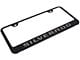 Silverado License Plate Frame; Black (Universal; Some Adaptation May Be Required)