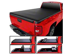 Soft Quad-Fold Tonneau Cover (07-14 Silverado 3500 HD w/ 6.50-Foot Standard Box)