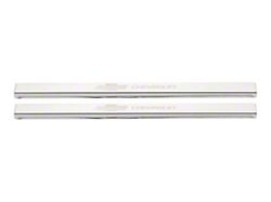 Putco Stainless Steel Door Sills with Bow Tie Etching (20-24 Silverado 3500 HD Regular Cab, Double Cab)