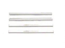 Putco Stainless Steel Door Sills with Chevrolet Logo (15-19 Silverado 3500 HD Regular Cab)