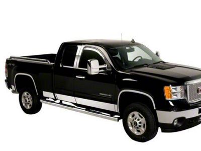 Putco Stainless Steel Rocker Panels (15-19 Silverado 3500 HD Crew Cab SRW w/ 8-Foot Long Box)