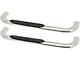 Platinum 4-Inch Oval Side Step Bars; Stainless Steel (07-14 Silverado 3500 HD Regular Cab)