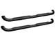 Platinum 4-Inch Oval Side Step Bars; Black (07-14 Silverado 3500 HD Crew Cab)