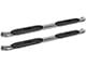 Pro Traxx 4-Inch Oval Side Step Bars; Stainless Steel (08-13 Silverado 3500 HD Extended Cab)