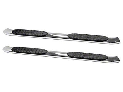 Westin Pro Traxx 5-Inch Oval Side Step Bars; Stainless Steel (11-14 6.0L Silverado 3500 HD Extended Cab)